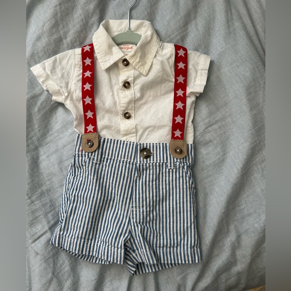 Cat & Jack Patriotic baby outfit